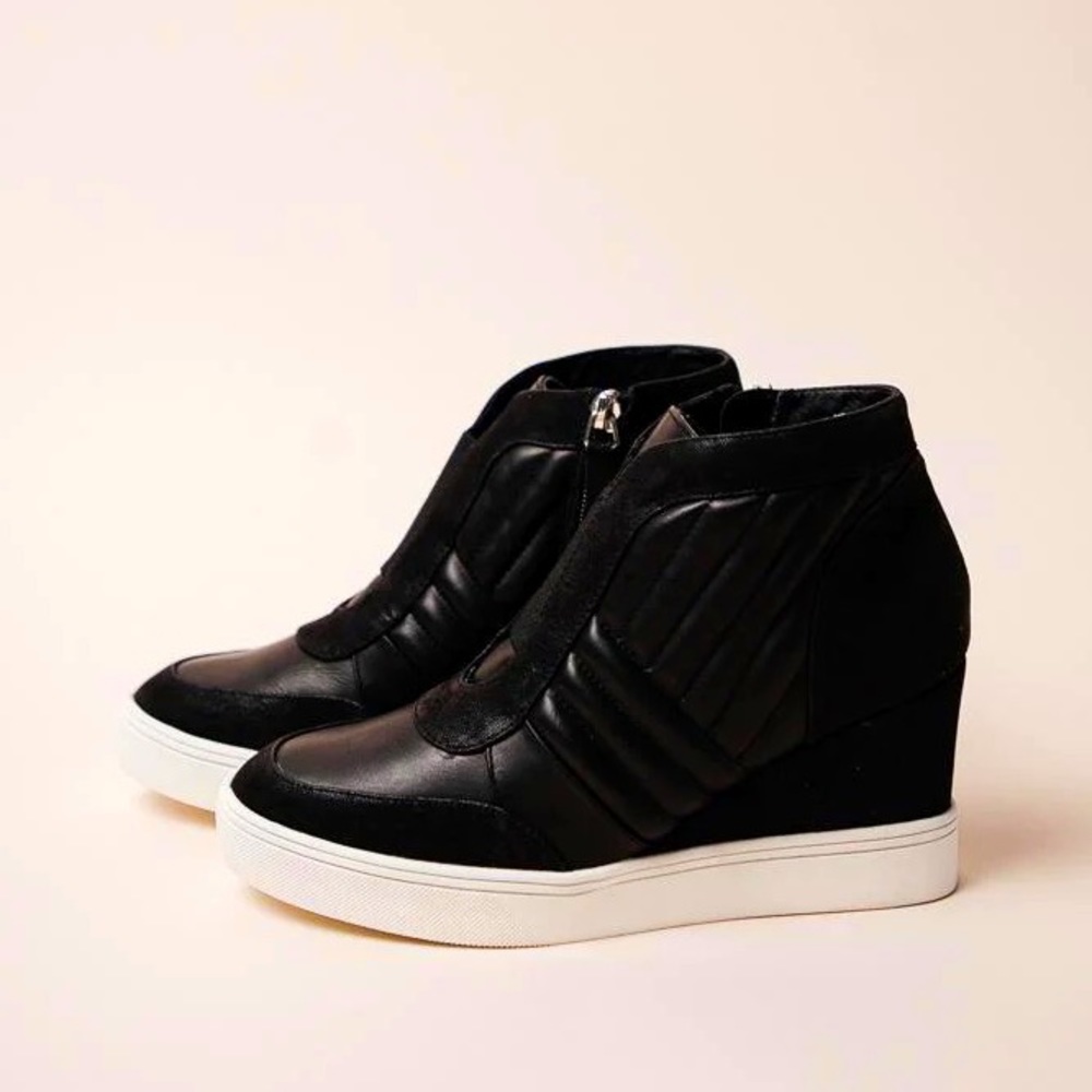 MIA Wedge Sneakers - Black